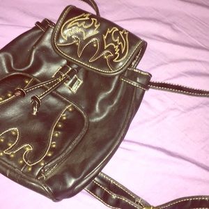 This is a black book bag